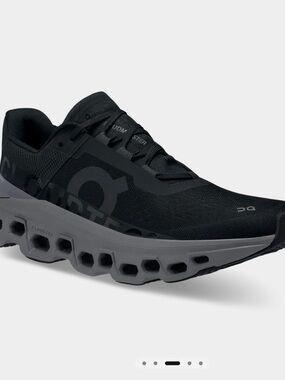 On Cloudmonster Woman’s Running Shoe in Black and Gray 7 (6.5)